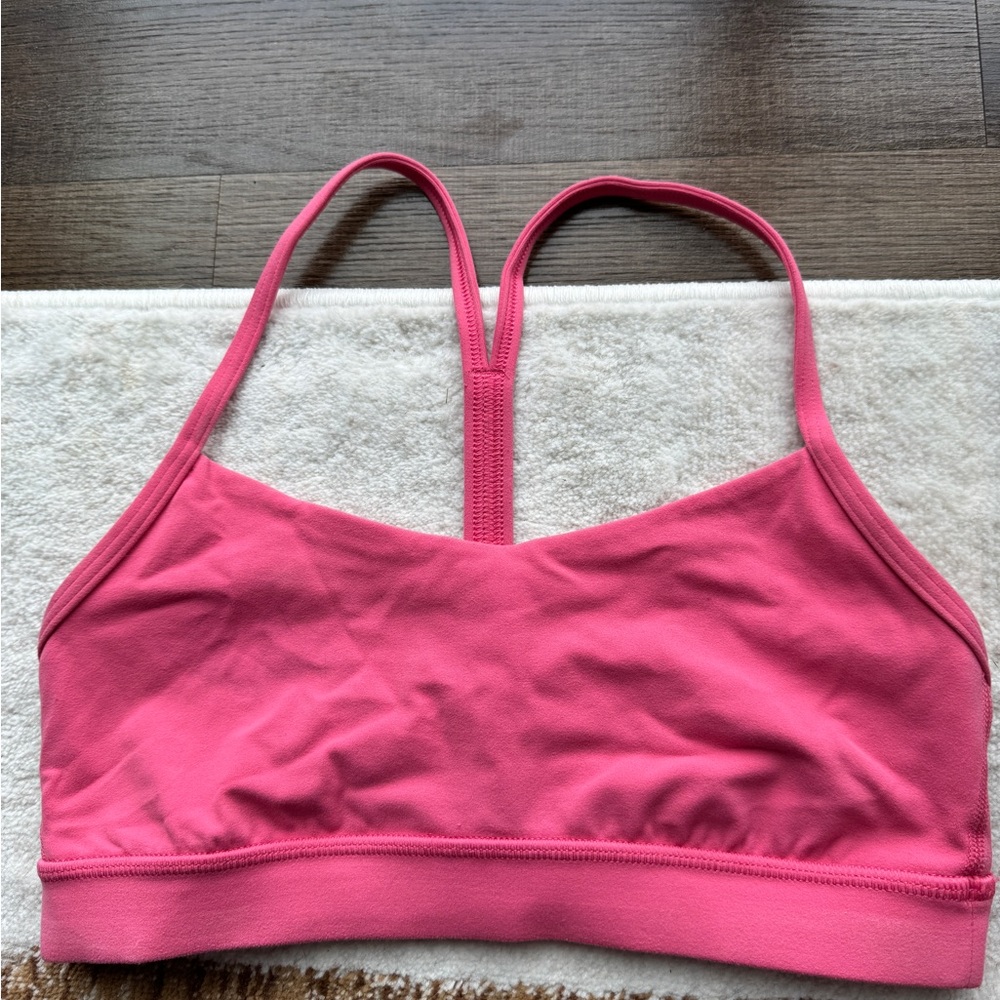 Lululemon Flow Y Pink Sports Bra